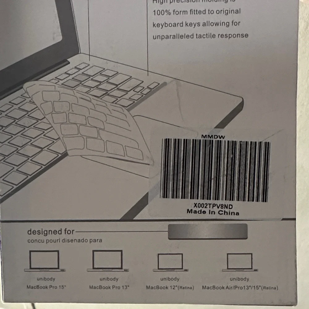 NWT Charming Pink and White Keyboard Protector for MacBook Air 13 2020